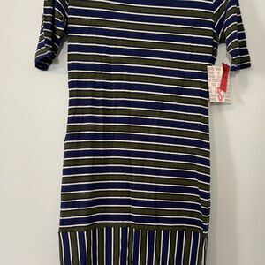 LuLaRoe Blue and Green Dress